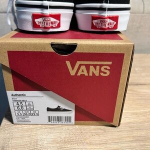 Vans Black and White shoes